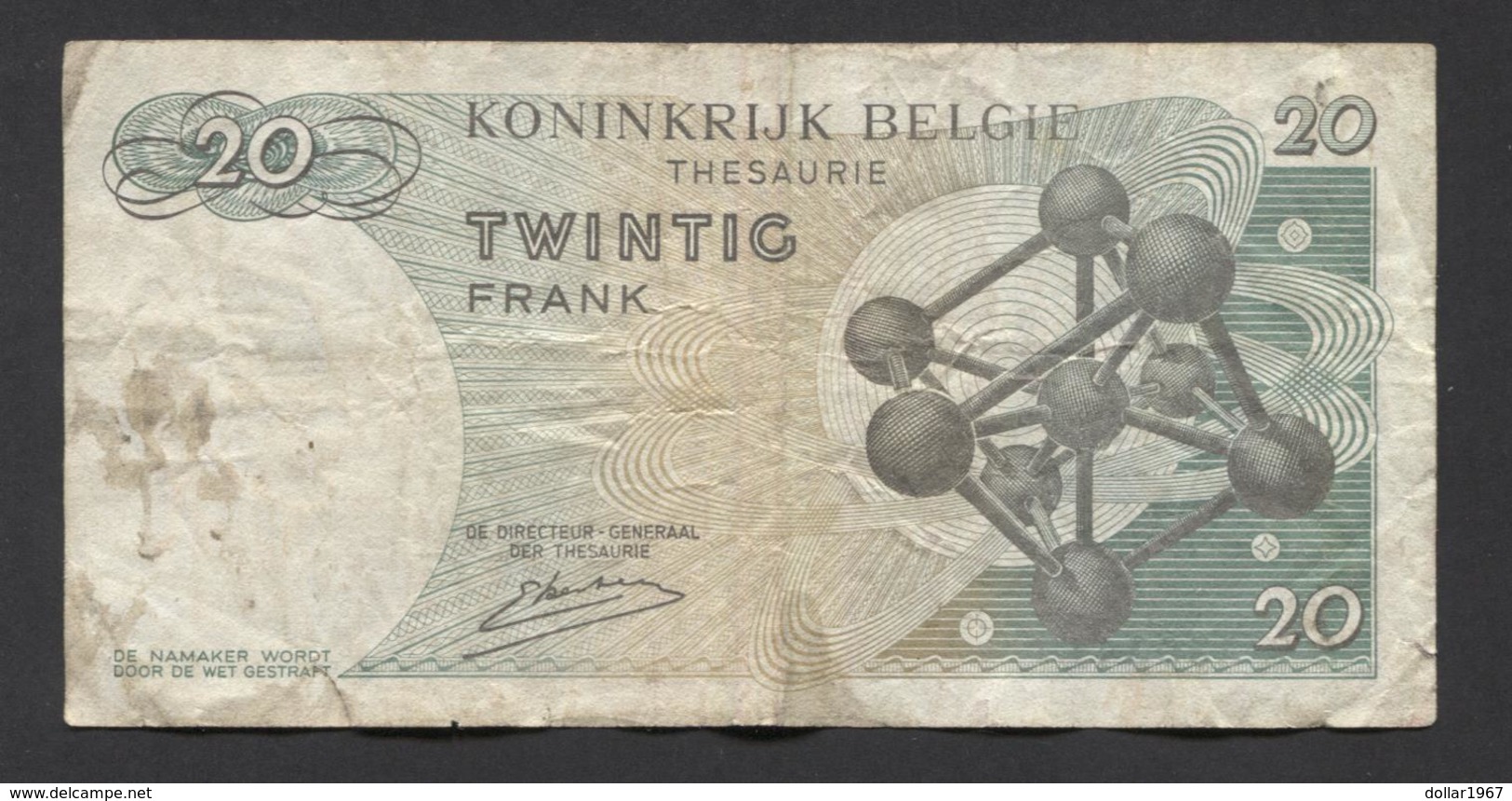 België Belgique Belgium 15 06 1964 -  20 Francs Atomium Baudouin. 3 Z 3303417 - 20 Francs