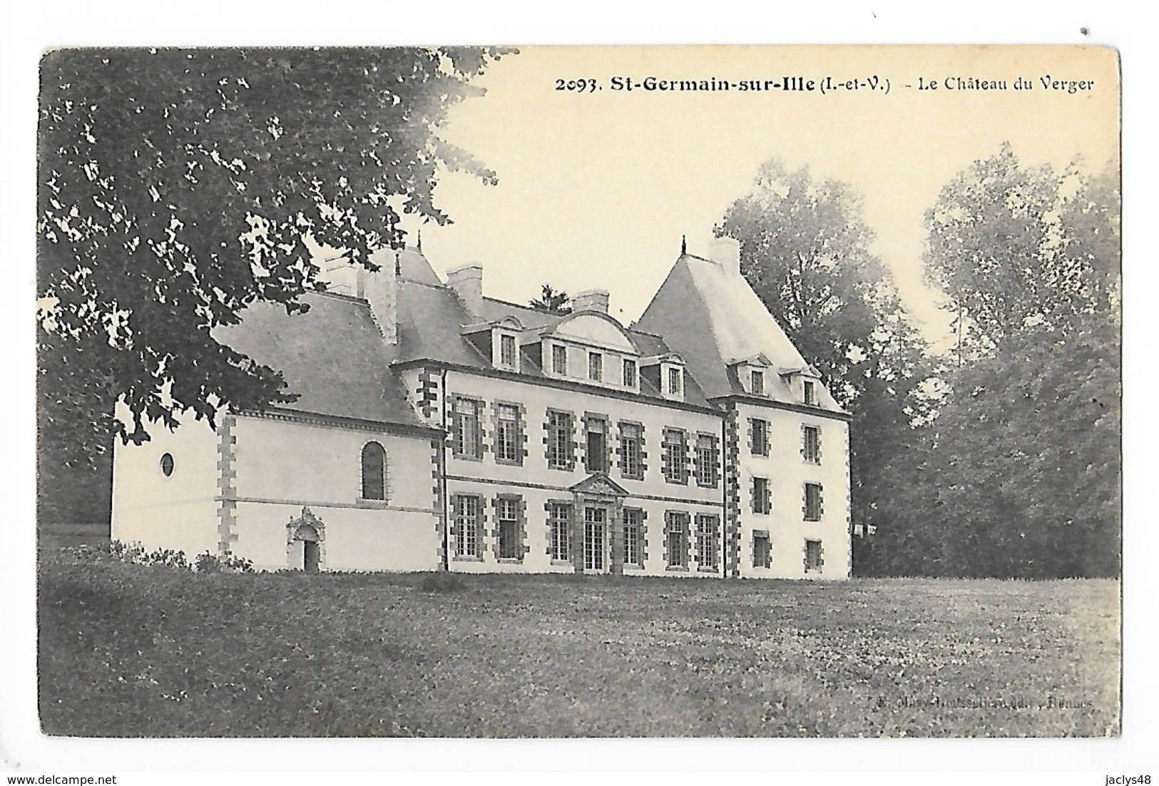 St GERMAIN Sur ILLE  (cpa 35)   Le Château Du Verger   -  L 1 - Saint-Germain-sur-Ille
