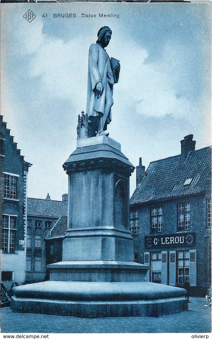 Belgique - Edit. S.B.P. N° 41 -Bruges - Statue Memling - Brugge