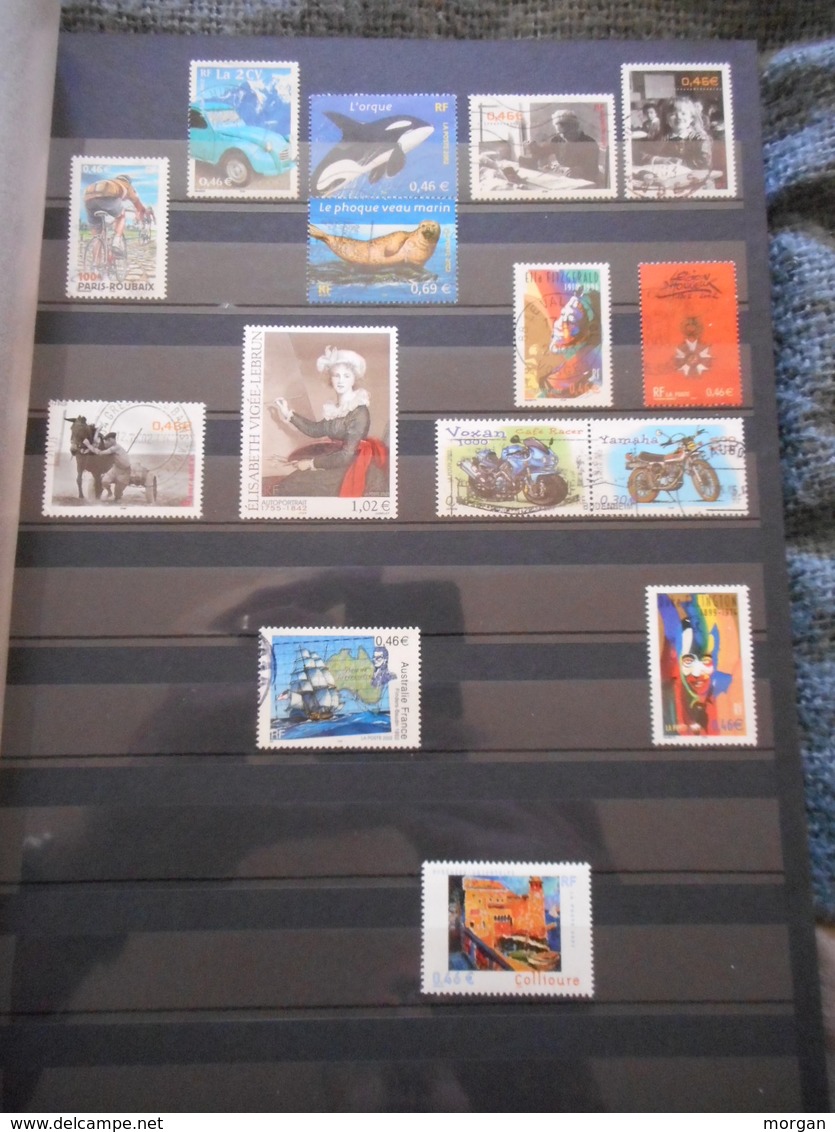 PHILATELIE, COLLECTION TIMBRES FRANCE 1986 / 2007 EN 2 ALBUMS Y et T,  TOUS LES SCANS