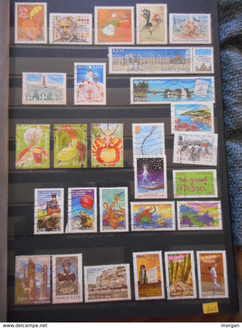 PHILATELIE, COLLECTION TIMBRES FRANCE 1986 / 2007 EN 2 ALBUMS Y et T,  TOUS LES SCANS