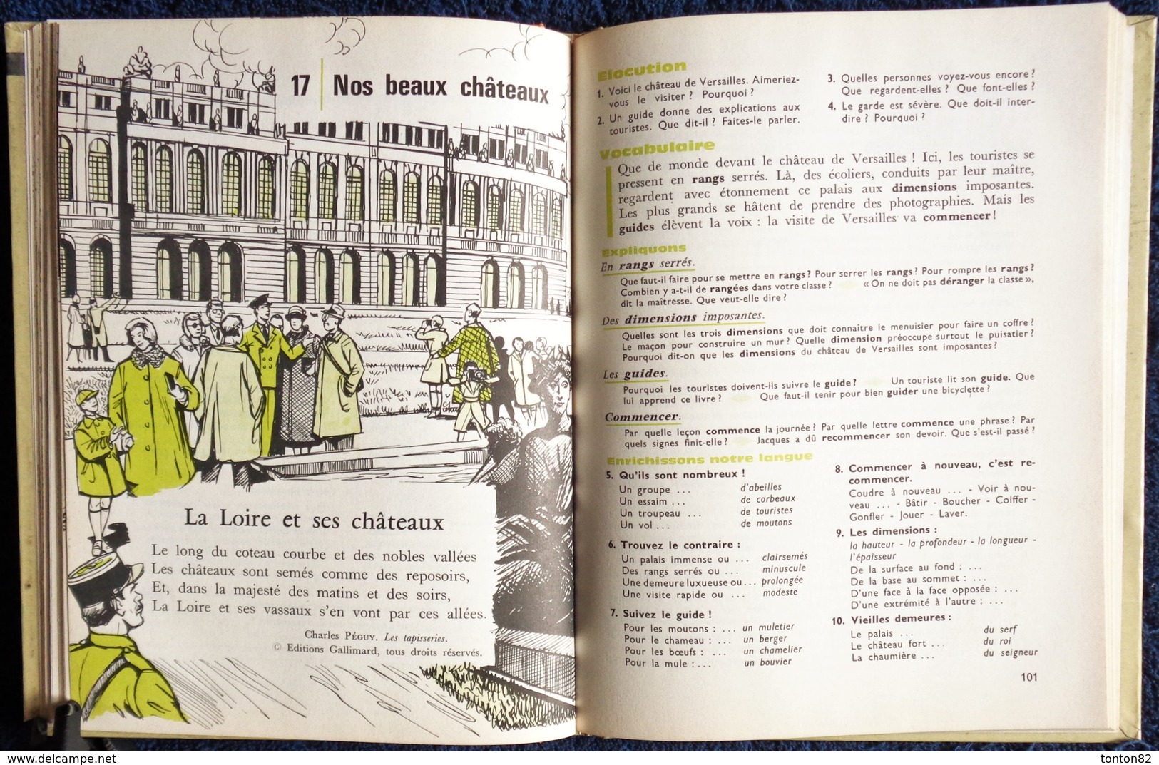 Collection R. Toraille - À la conquête de notre langue - Élocution - Vocabulaire - Grammaire - Librairie ISTRA - (1970)