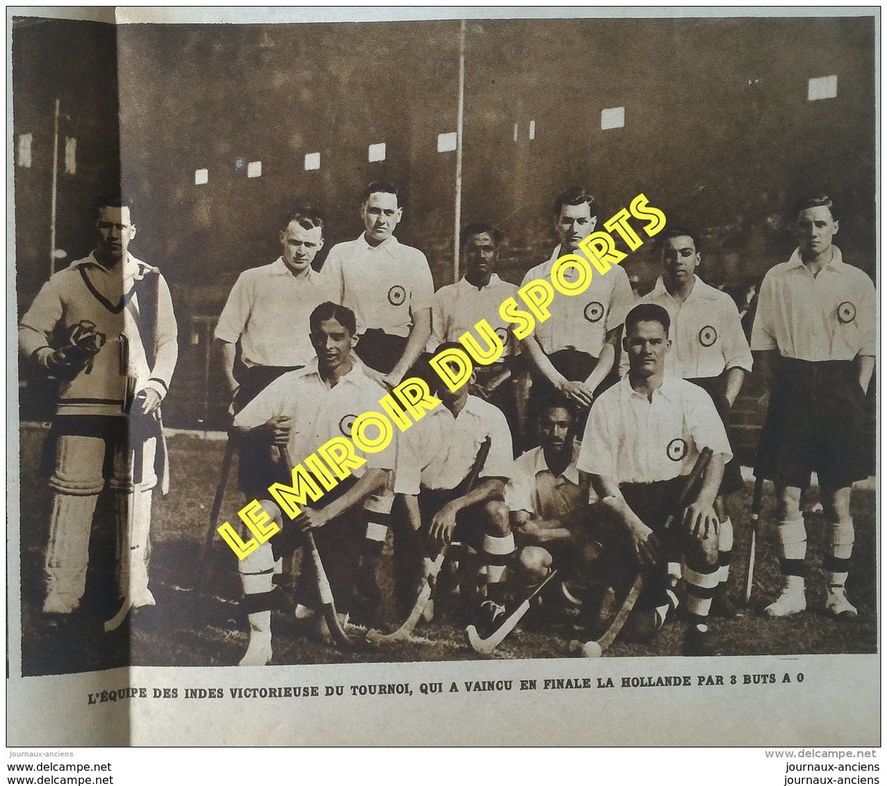 1928 LES JEUX OLYMPIQUES D'AMSTERDAM - HOCKEY SUR GAZON - BOL D'OR MOTOCYCLISTES - JOHNNY WEISSMULLER - Autres & Non Classés