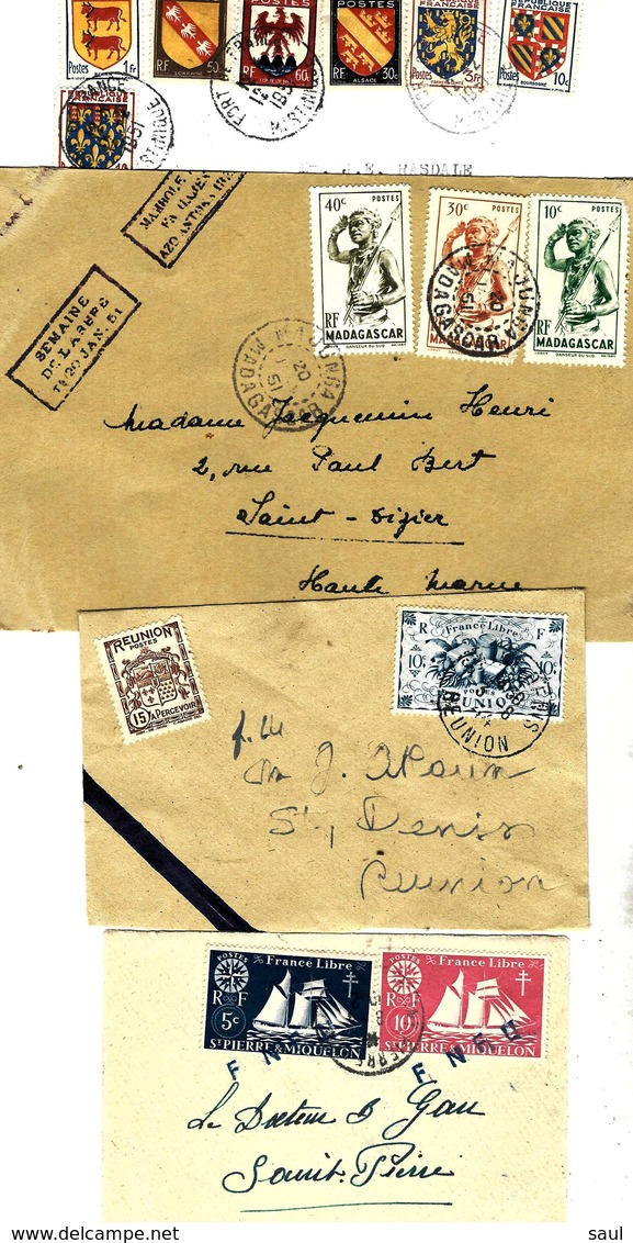 879 - FRANCE - 1920-1940 - FOUR COVERS - POSSIBLE FORGERIES, FALSES, FAUX FALSI - Autres & Non Classés