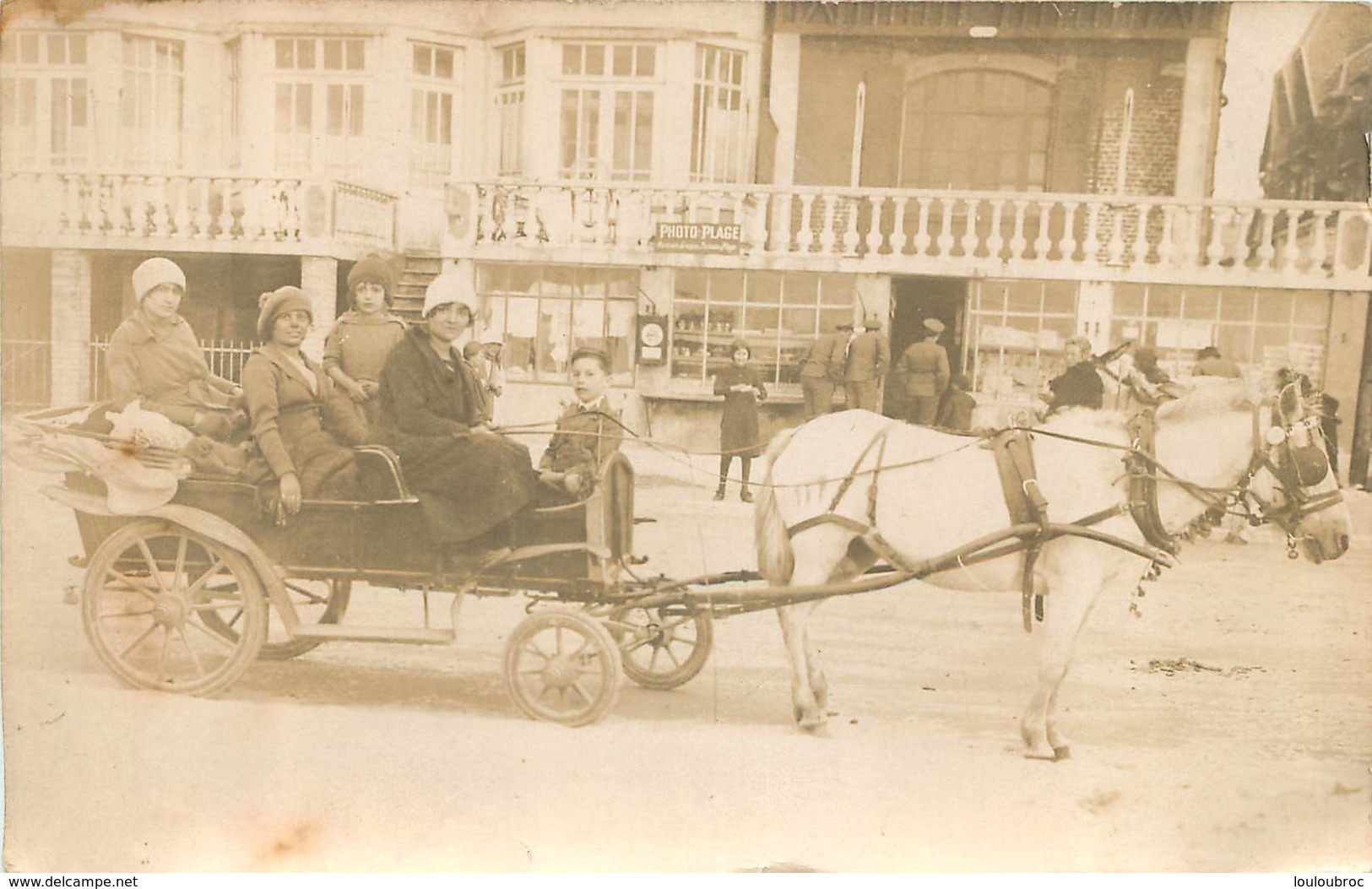 BERCK  CARTE PHOTO  ATTELAGE - Berck