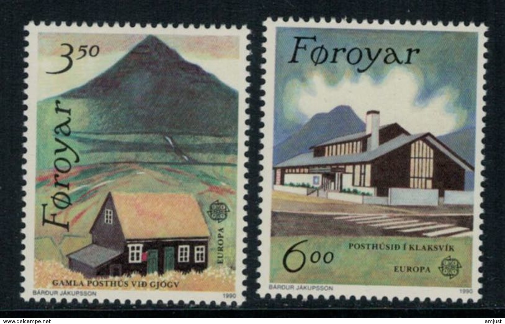 Iles Féroé // 1990 // Europa  Timbres Neufs ** MNH No.192-193 Y&T - Féroé (Iles)