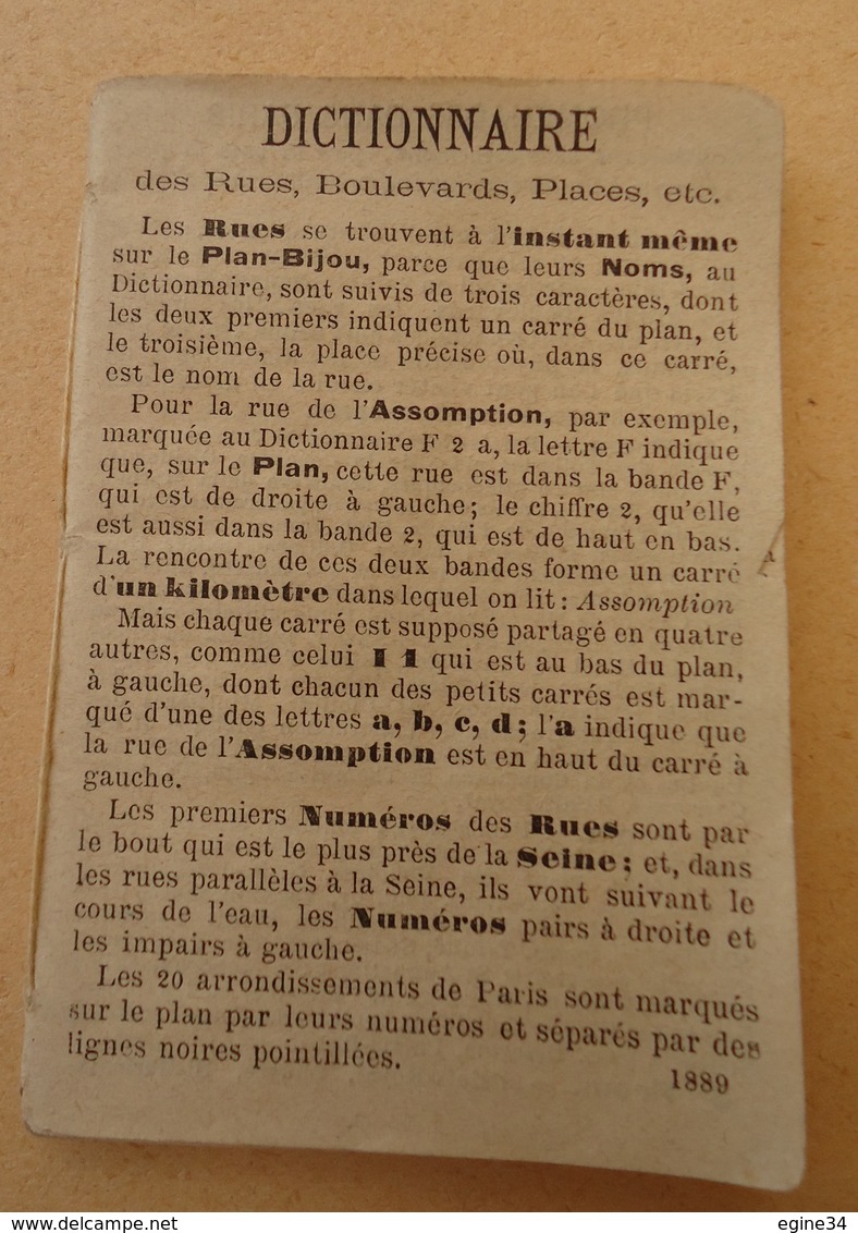 Paris -  Guide Du Pauvre Jacques Grands Magasins De Nouveautés Pour L'Exposition Universelle 1889 - - Paris