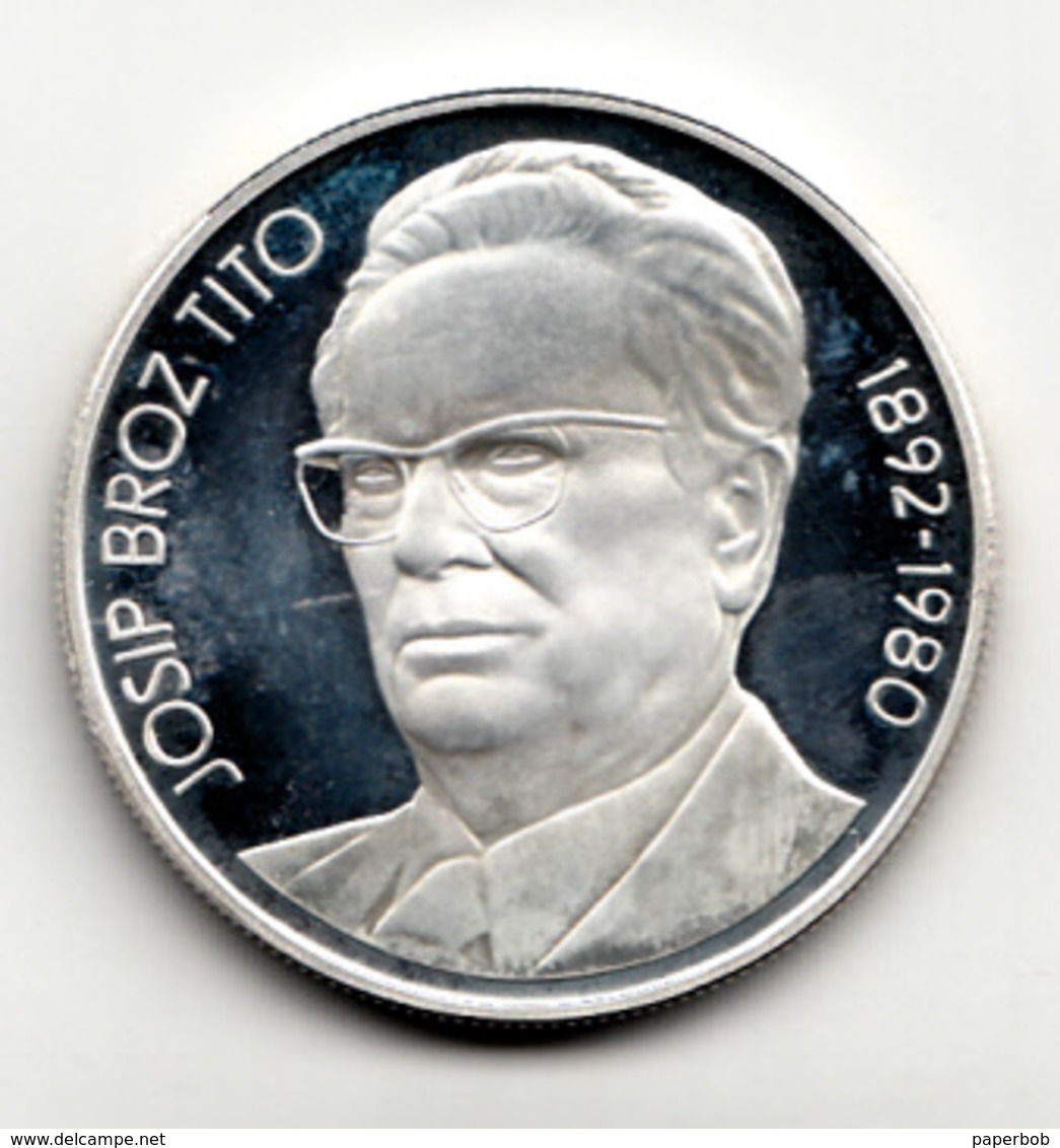 1000 DINARA , SILVER PROOF COIN ,TITO , YUGOSLAVIA - Yougoslavie