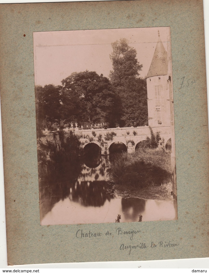 1 Photo  Chateau à  Augerville  La Rivière  Loiret 45 Vers 1900 - Anciennes (Av. 1900)