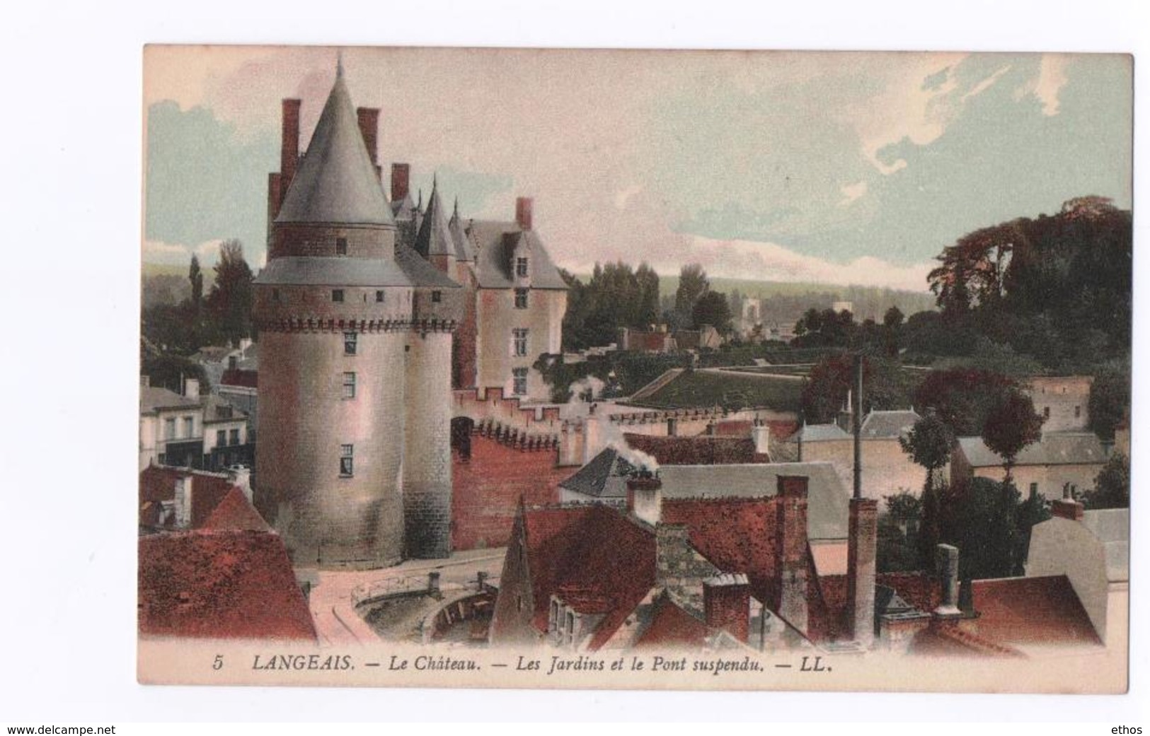 Langeais..Le Château-les Jardins Et Le Pont Suspendu..Qualité..Voir Scan - Langeais