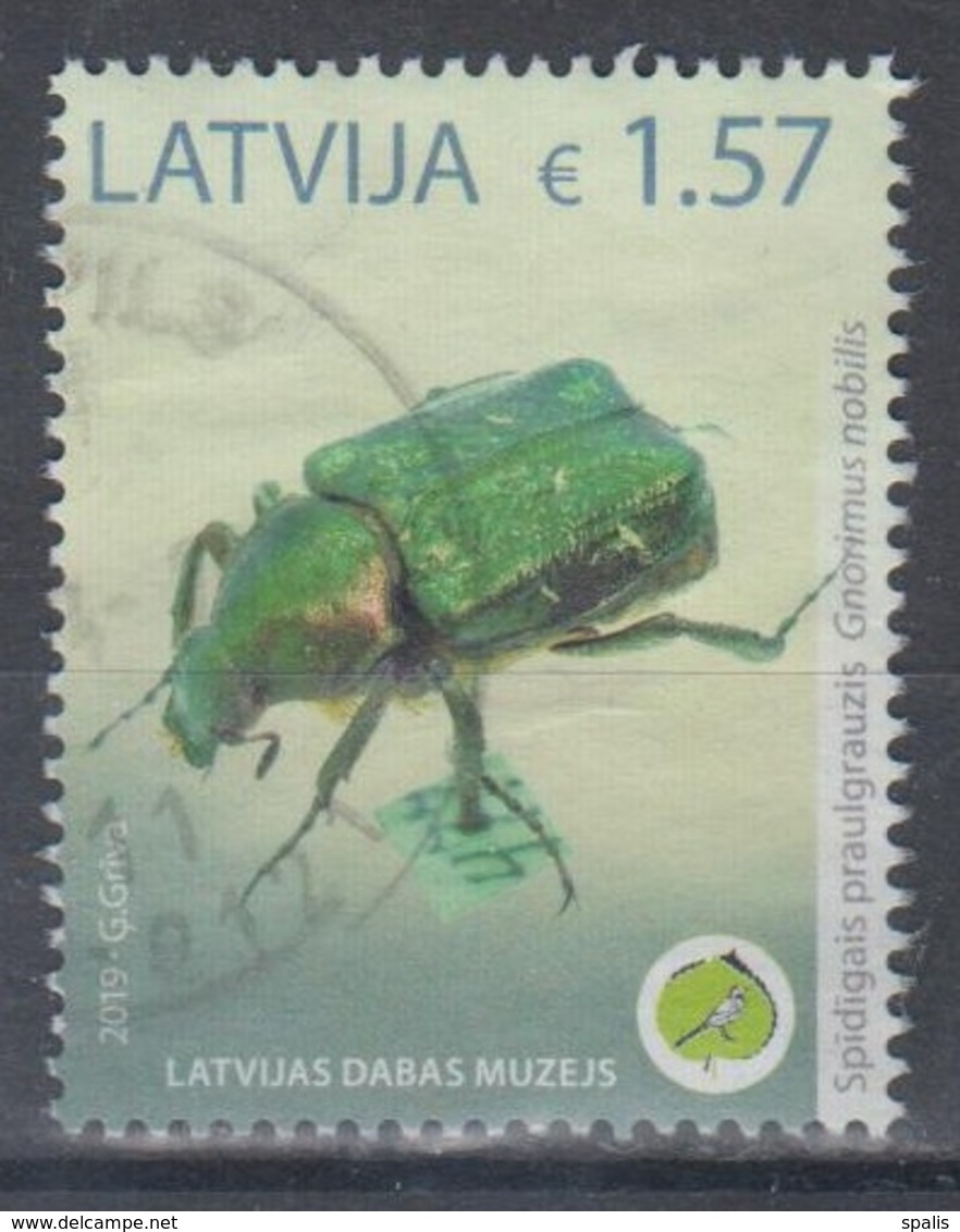 Latvia 2019 Mi 1057 Used Museum Of Natural History - Letland