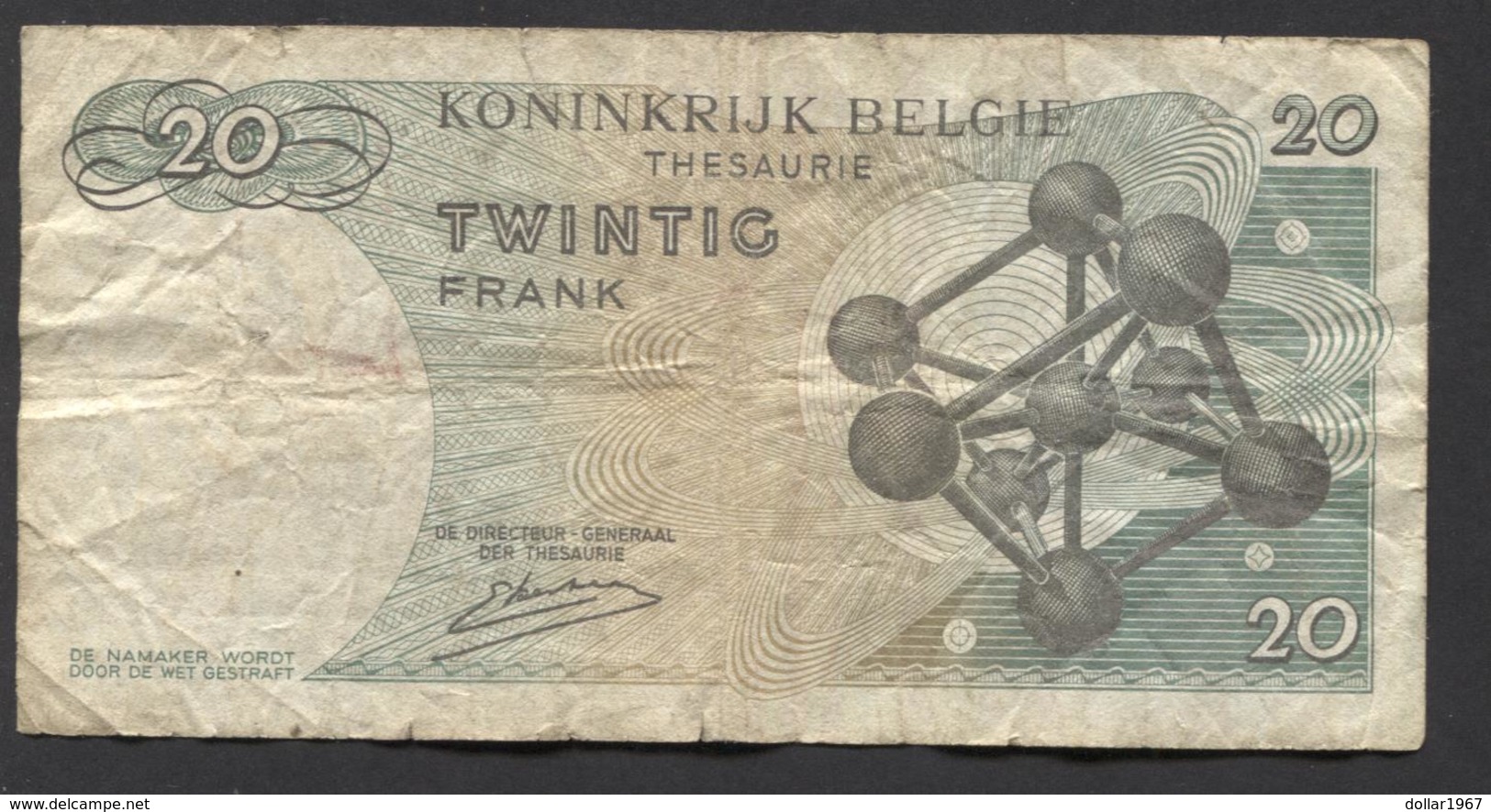België Belgique Belgium 15 06 1964 -  20 Francs Atomium Baudouin. 4 A 2245587 - 20 Francos