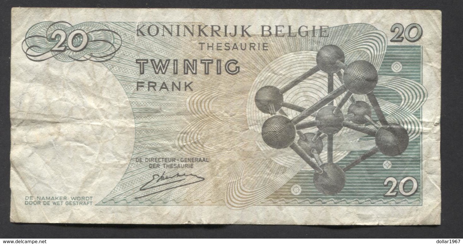 België Belgique Belgium 15 06 1964 -  20 Francs Atomium Baudouin. 4 A 2328908 - 20 Francs