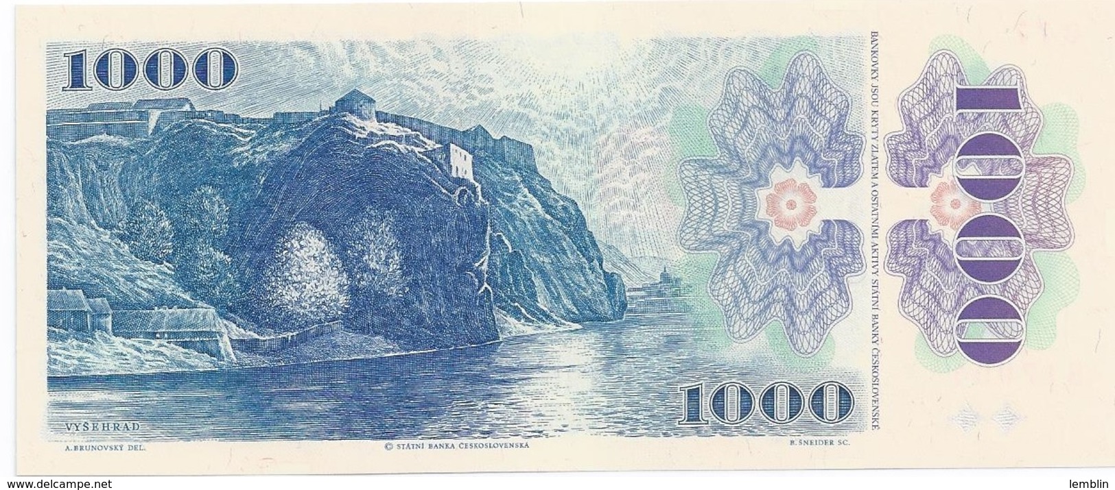 1.000 COURONNES 1985 - Tschechoslowakei