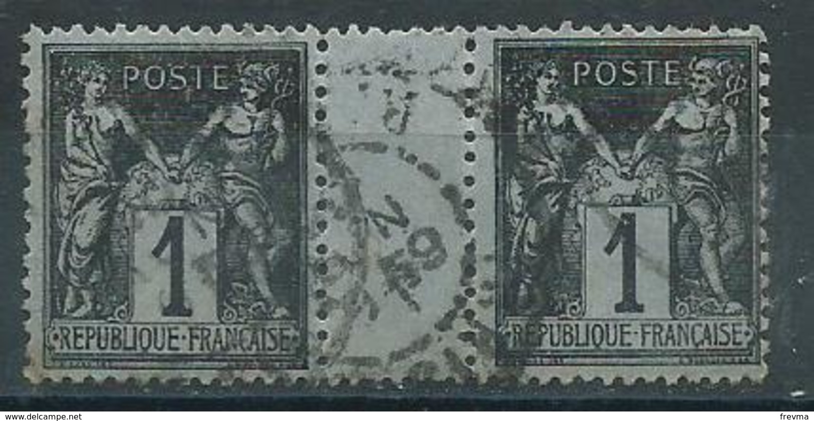 Timbre Type Sage Attenant - 1876-1898 Sage (Type II)