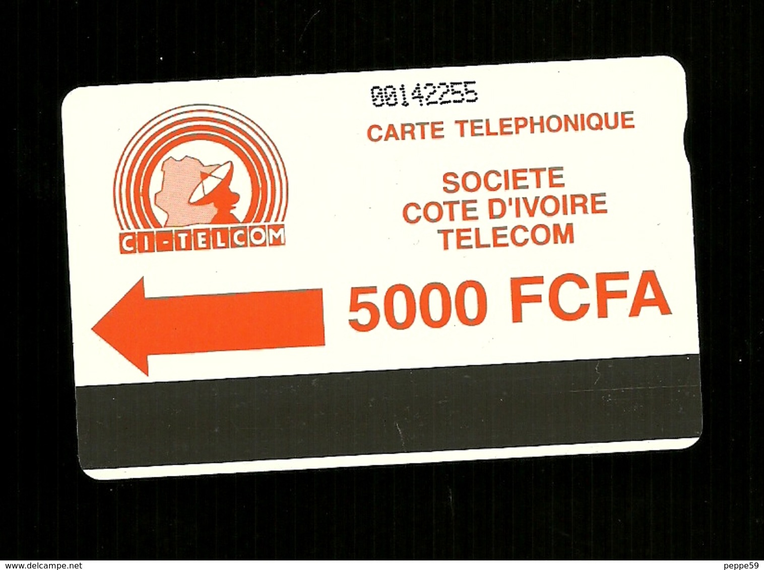 Carta Telefonica Costa D'Avorio - 5000 FCFA  -  Carte Telefoniche@Scheda@Schede@Phonecards@Telecarte@Telefonkarte - Costa De Marfil
