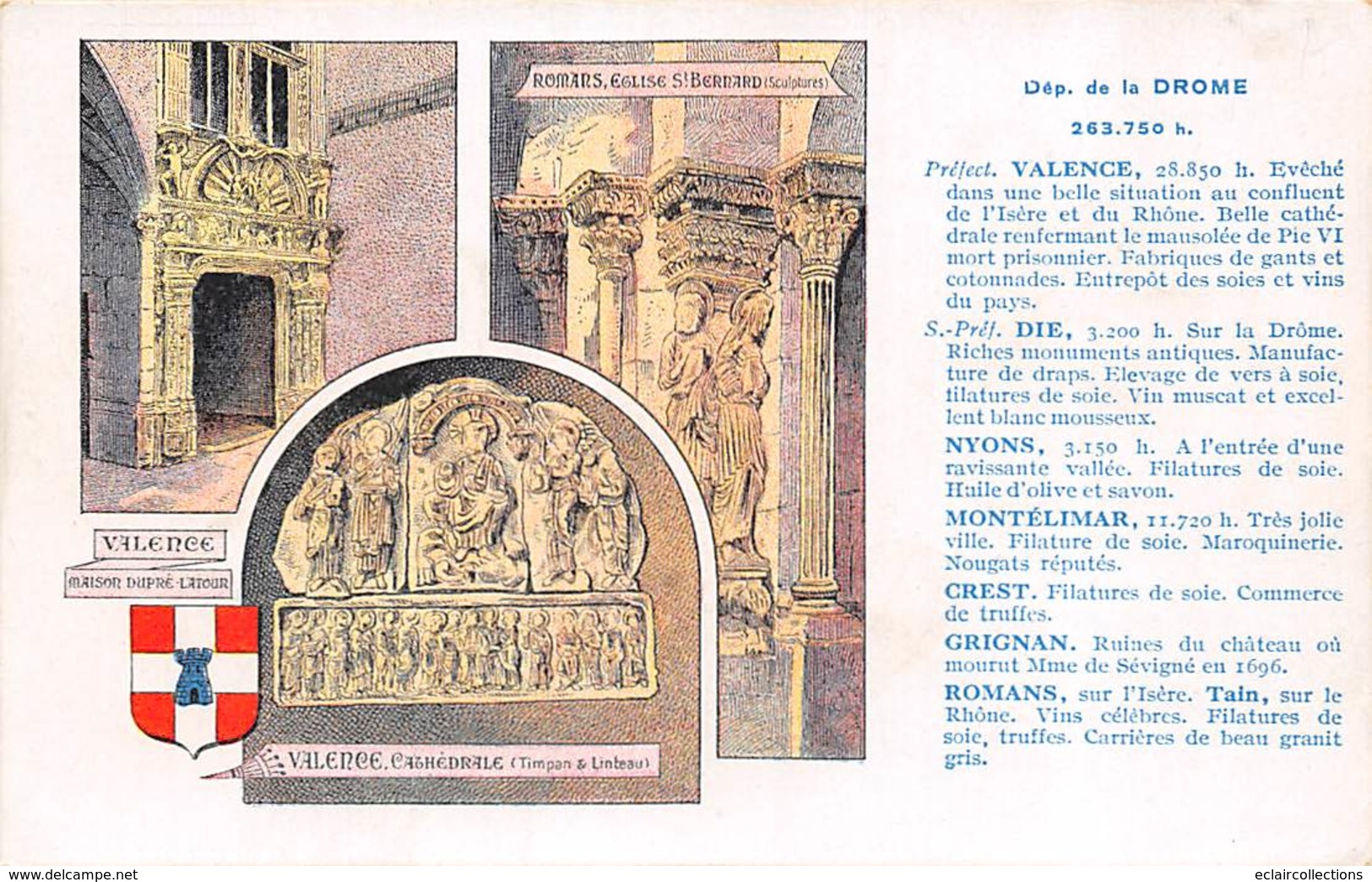 Collection Pastilles Valda        26     Département De La Drôme      (Voir Scan) - Other & Unclassified