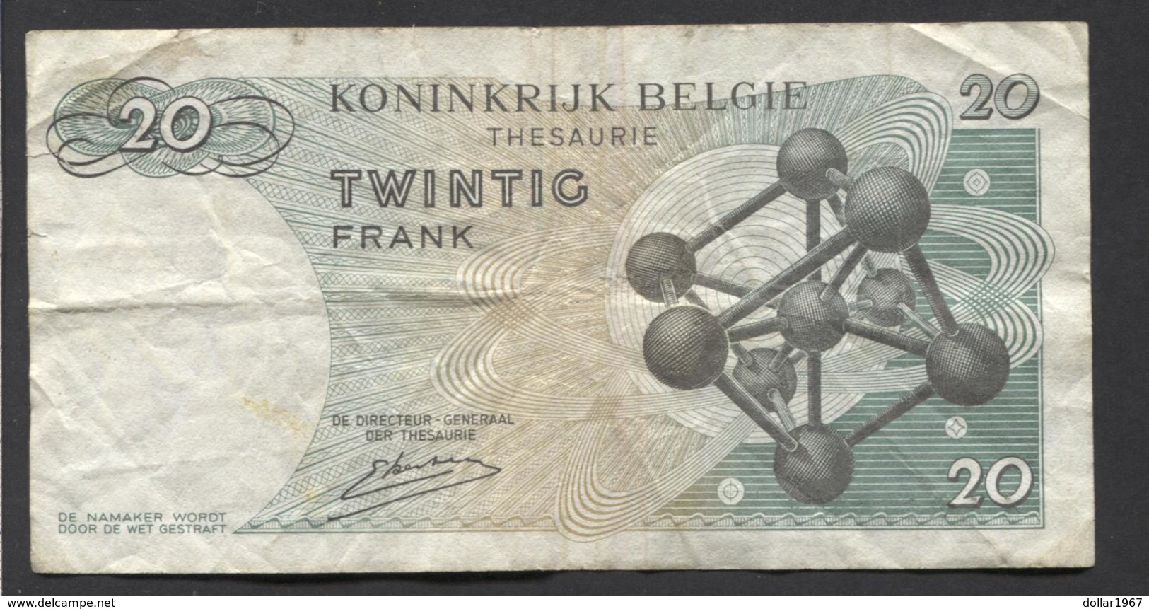 België Belgique Belgium 15 06 1964 -  20 Francs Atomium Baudouin. 4 A  8475854 - 20 Francs