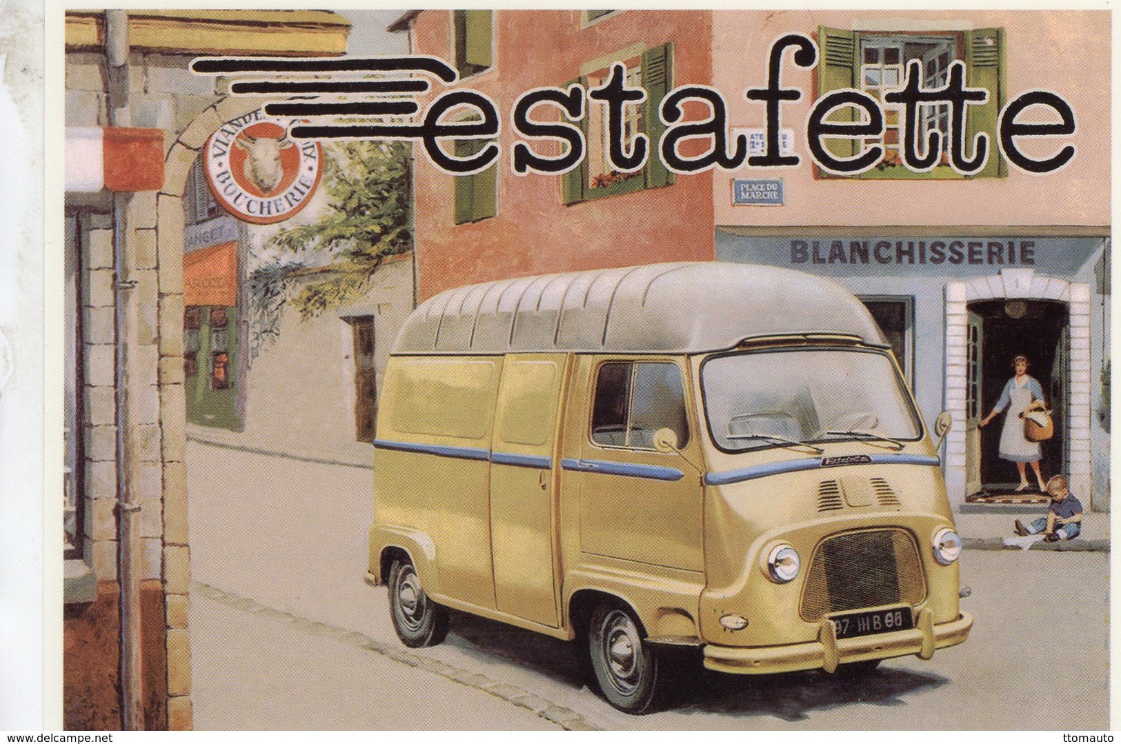 Renault Estafette   -  Publicite D'epoque   -   Centenaire Editions Carte Postale - Transporter & LKW