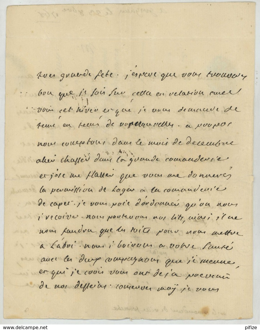 "de Montélimart" Manuscrit /  LàC 1768 De Jean-Louis-Roger De Rochechouart Gouverneur D'Avignon Pour Grenoble . - 1701-1800: Précurseurs XVIII