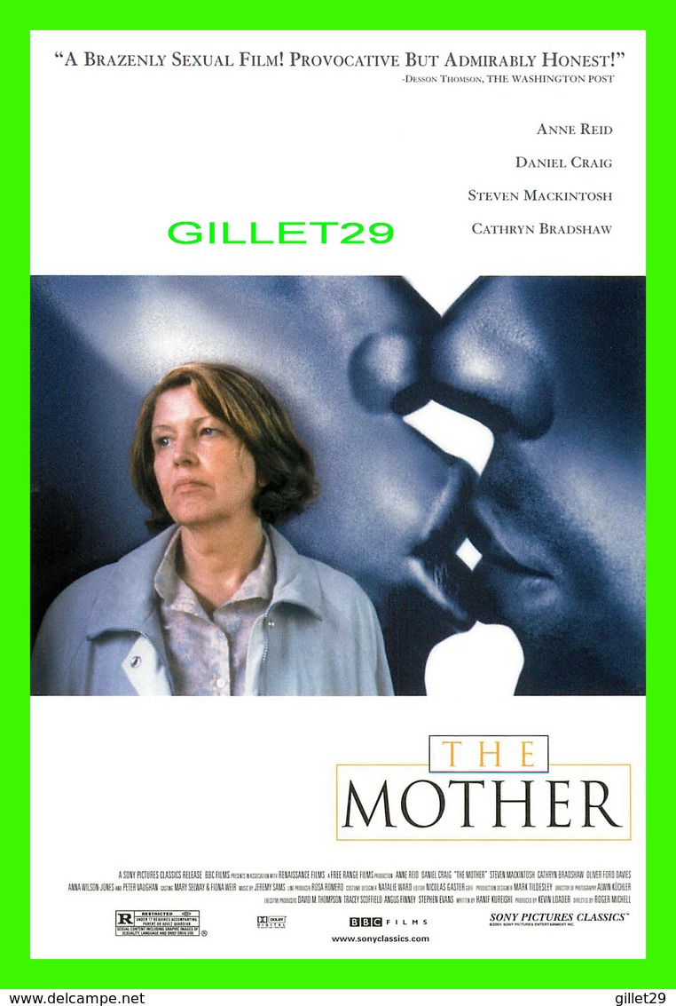 AFFICHES DE CINÉMA - " THE MOTHER " ANNE REID, DANIEL CRAIG, STEVEN MACKINTOSH, CATHRYN BRADSHAW IN 2004 - Affiches Sur Carte