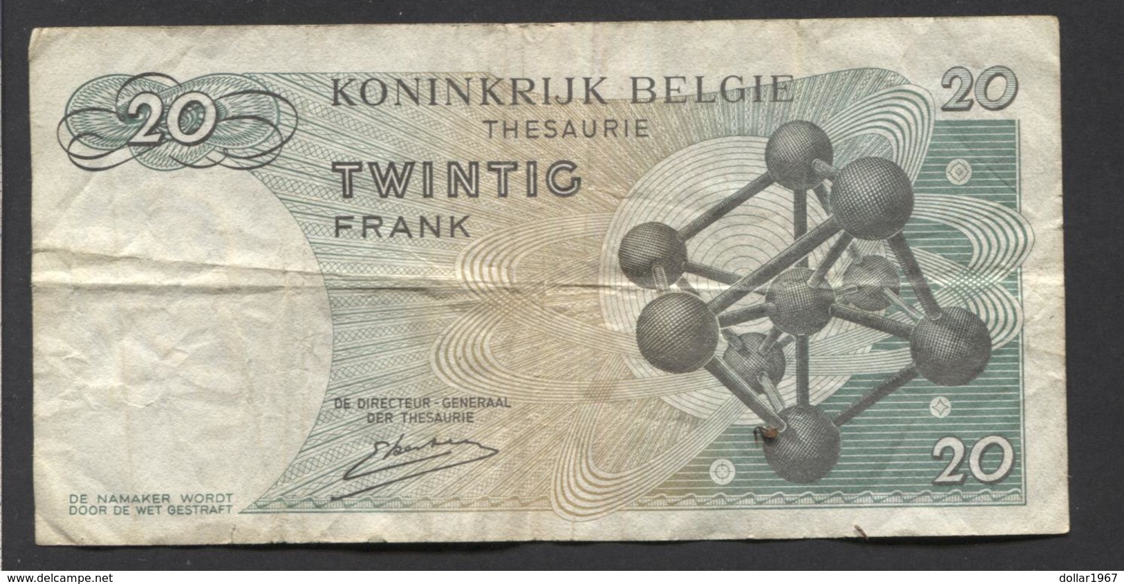 België Belgique Belgium 15 06 1964 -  20 Francs Atomium Baudouin. 4 A  9263158 - 20 Franchi