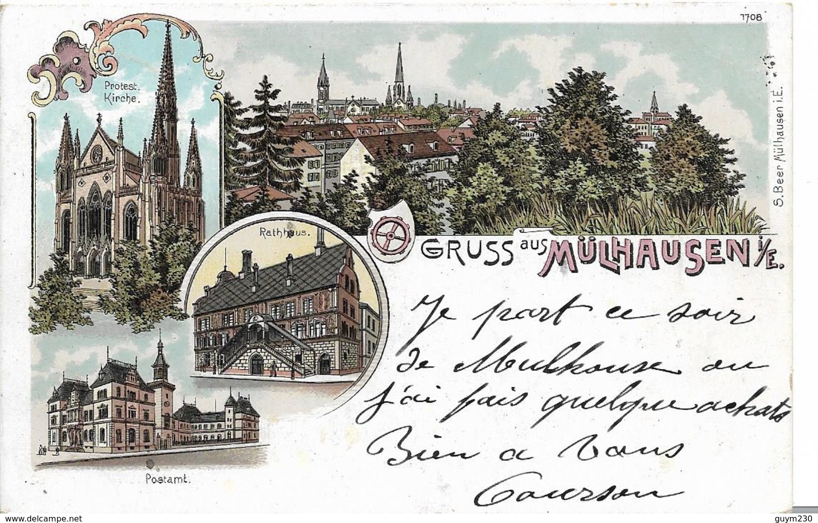 Gruss Aus MÜLHAUSEN - Multivues  ( Pionnière 1899) - Mulhouse