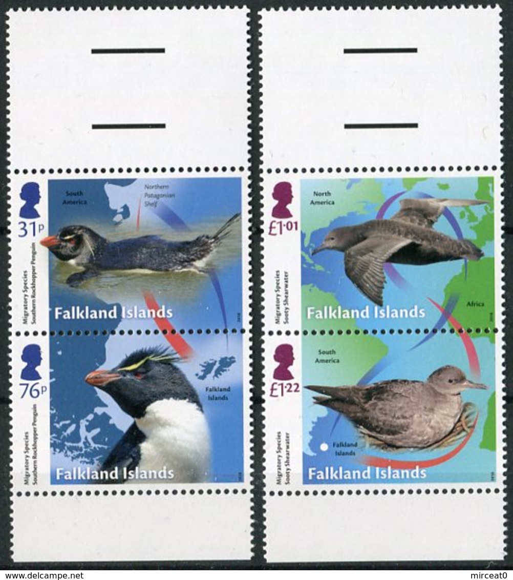 FALKLAND ISLANDS  2018  MNH  -  " OISEAUX / BIRDS - PINGOUINS "  -  4 VAL. - Altri & Non Classificati