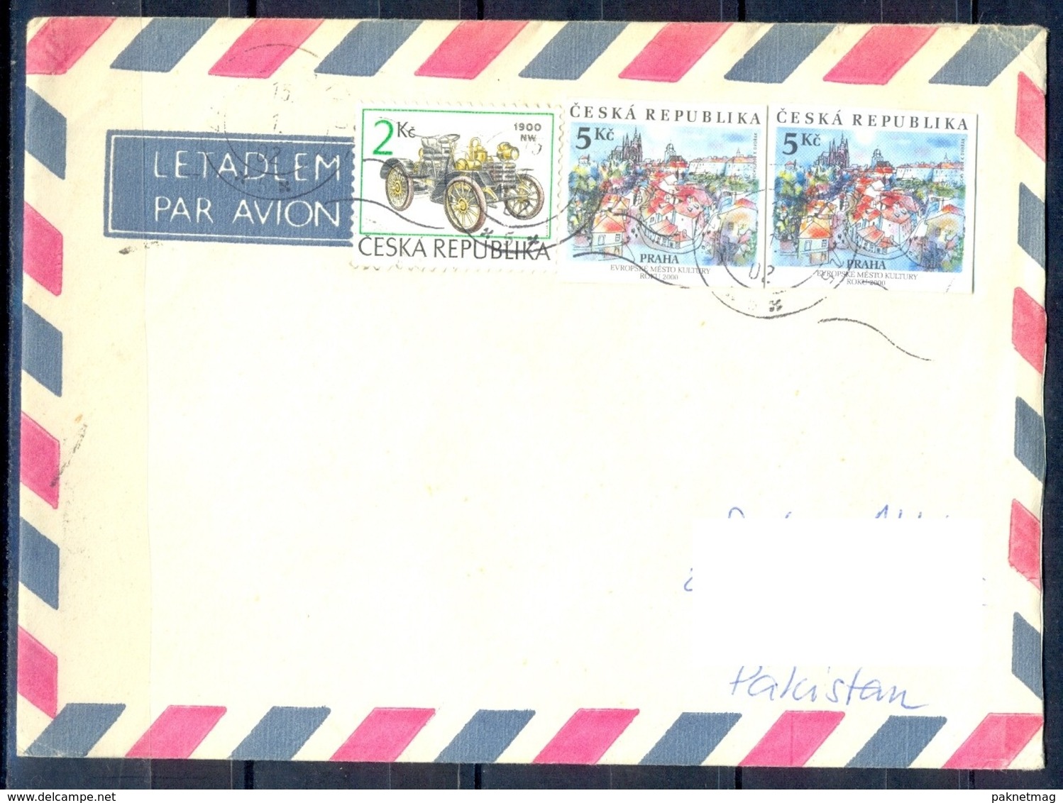 K594- Postal Used Cover. Posted From Czech Republic To Pakistan.  Transport. Car. - Other & Unclassified