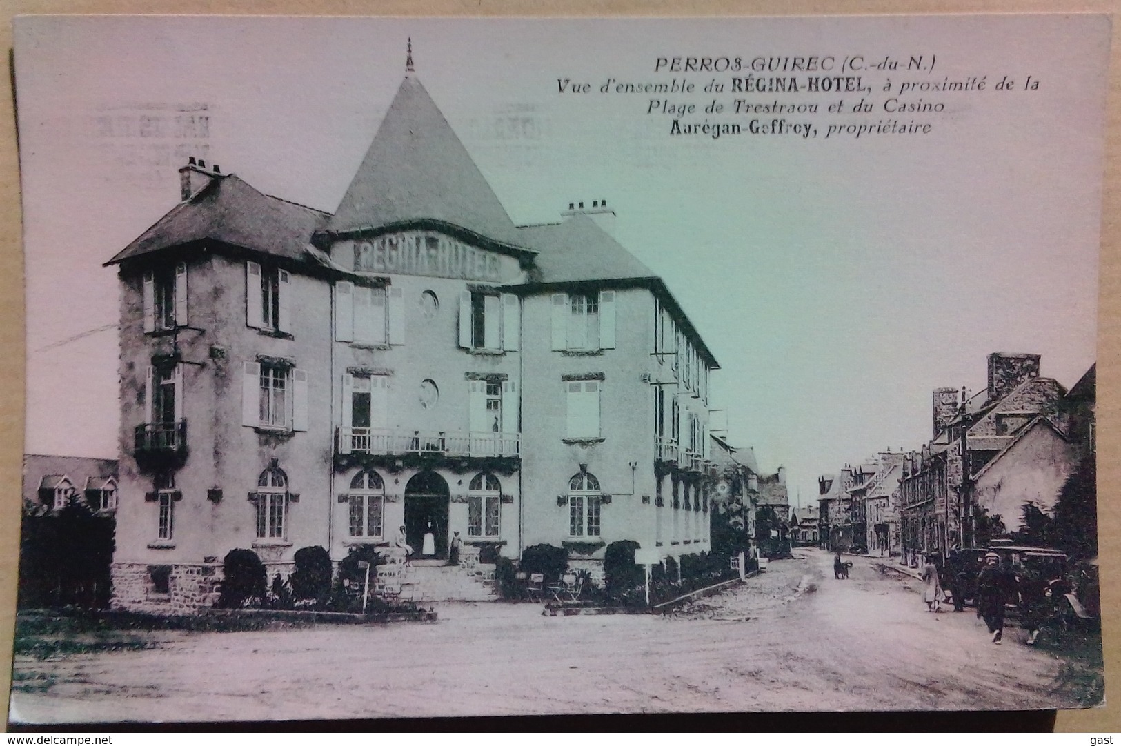 22  PERROS  GUIREC   VUE  D  ENSEMBLE  DU REGINA  HOTEL  AUREGAN   GEFFROY  PROPRIETAIRE - Perros-Guirec