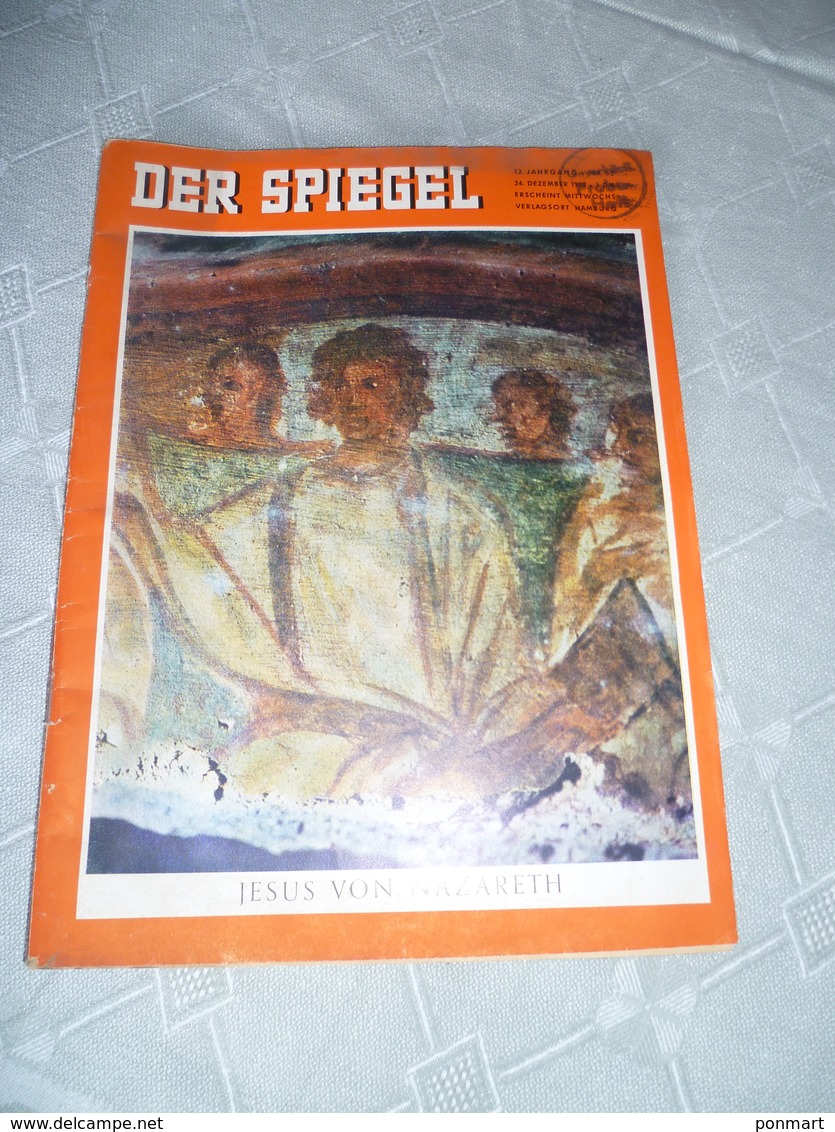 Revue De Décembre 1958 " Der Spiegel" , Jesus, - Autres & Non Classés