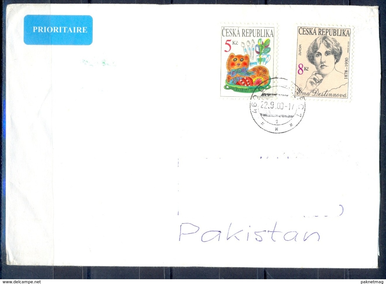 K606- Postal Used Cover. Posted From Czech Republic To Pakistan. - Other & Unclassified