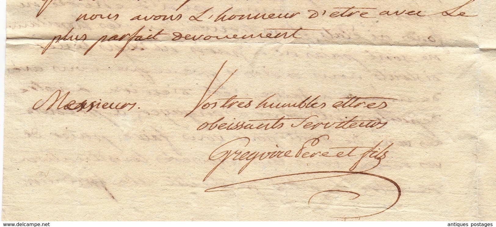 Lettre 1792 Aix en Provence Bouches du Rhône Révolution Française  Hôpital Saint Jacques Aups Var