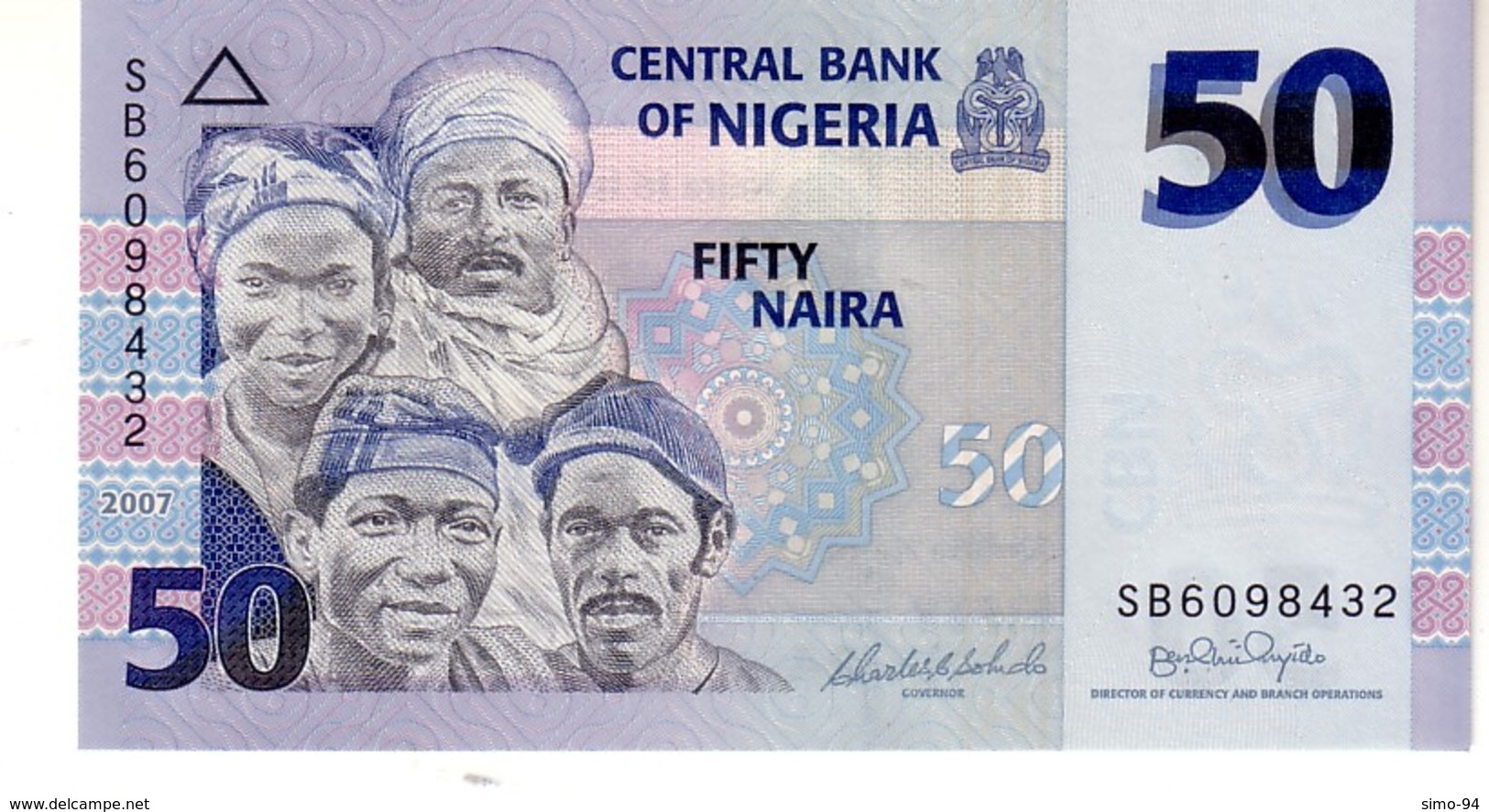 Nigeria P.35 50 Naira 2007   Unc - Nigeria