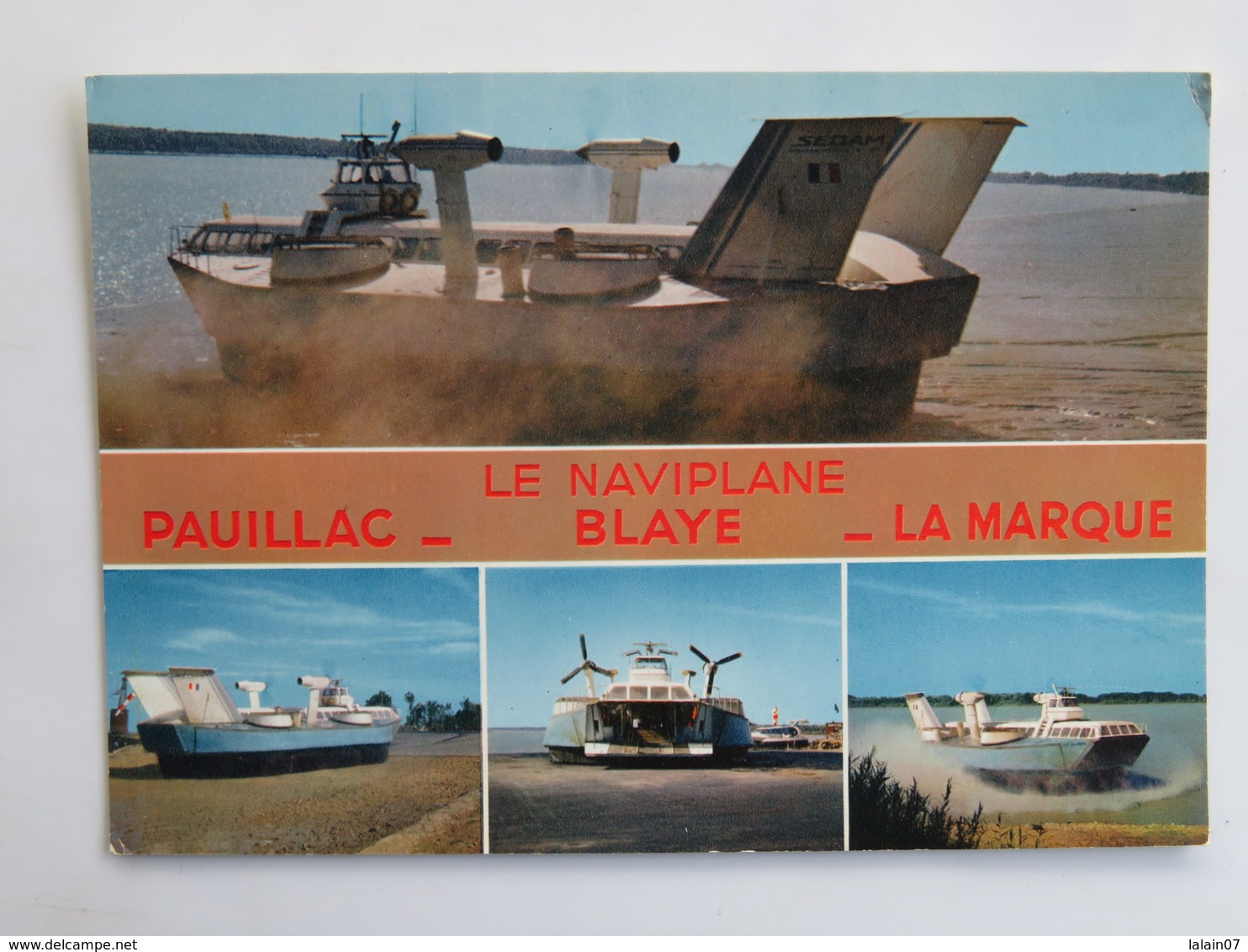 Carte Postale : 33 L'aéroglisseur LE NAVIPLANE, Pauillac, Blaye, Lamarque - Autres & Non Classés