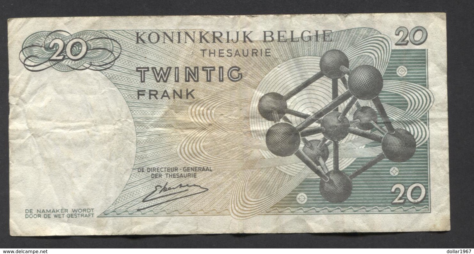 België Belgique Belgium 15 06 1964 -  20 Francs Atomium Baudouin. 4 C 2401937 - 20 Francos