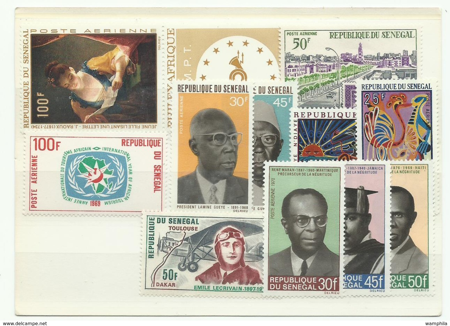 Sénégal, P.A. N° 72 à 133, 49 Valeurs , Cote YT 114€35 - Senegal (1960-...)