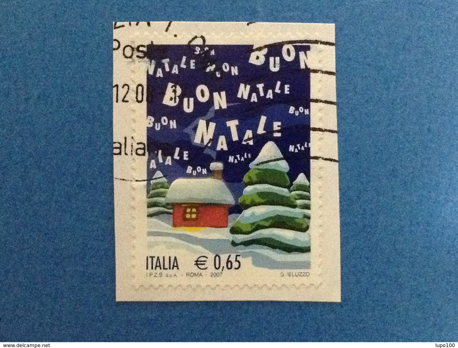 2007 NATALE 0,65 ITALIA FRANCOBOLLO USATO STAMP USED - 2001-10: Usati