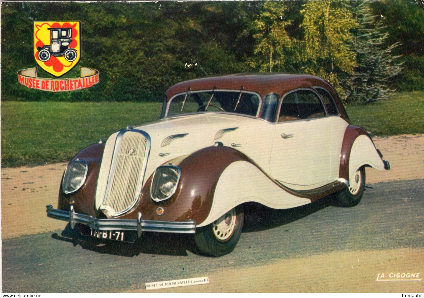 Panhard-Levassor Dynamic Coupe  -  1937  -  Carte Postale - Voitures De Tourisme