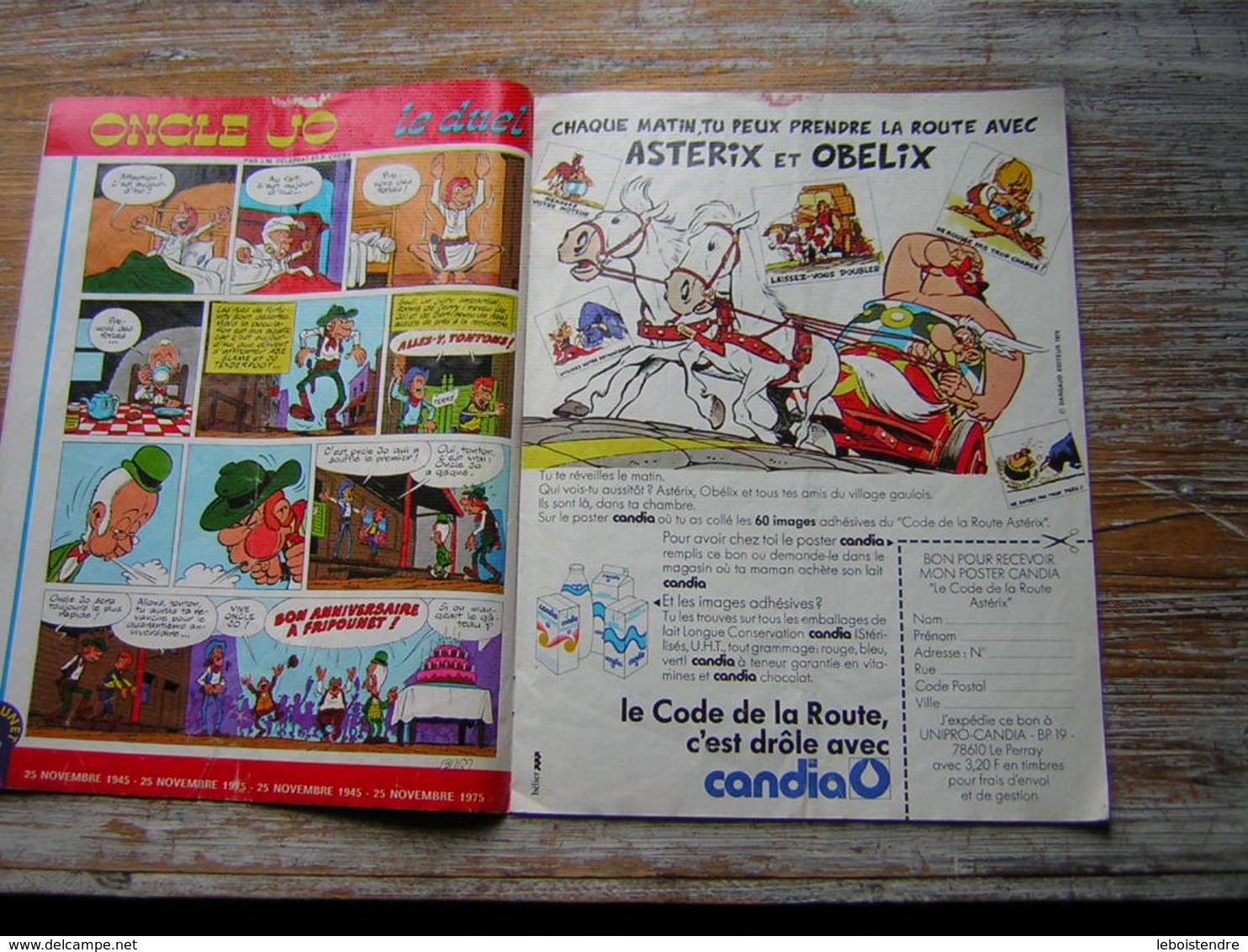 FRIPOUNET N° 47  1975  30 éme ANNIVERSAIRE 1945 / 1975 LES HEROS DU PREMIER NUMERO   PUB ASTERIX - Fripounet