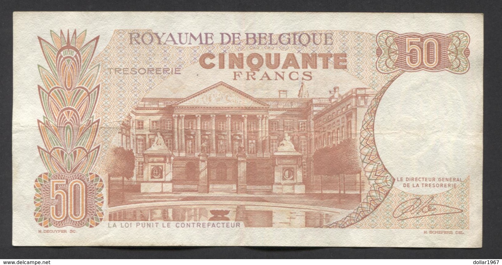 België 50 Frank 14-5- 1966 -NO: 1507 A 6465 - 50 Francs