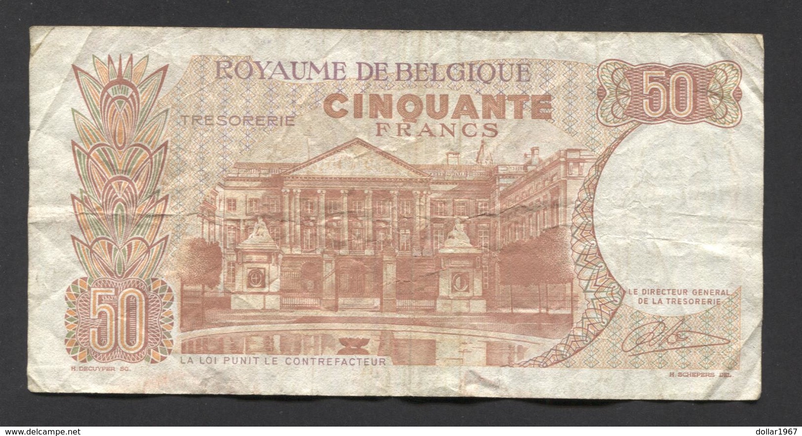 België 50 Frank 14-5- 1966 -NO: 1514 B 7864 - 50 Francs