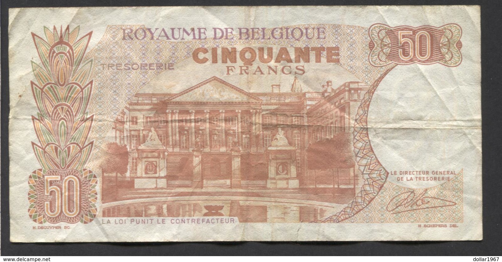 België 50 Frank 14-5- 1966 -NO: 1521 X 4705 - 50 Francs