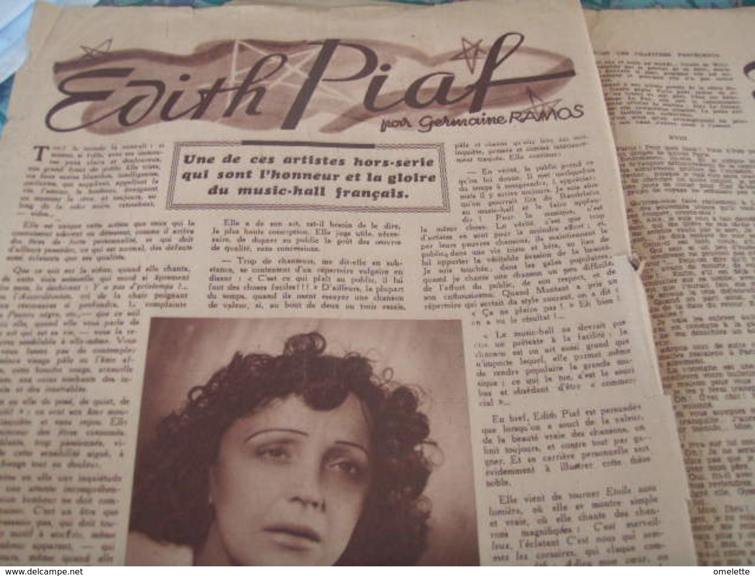 EDITH PIAF - 1900 - 1949