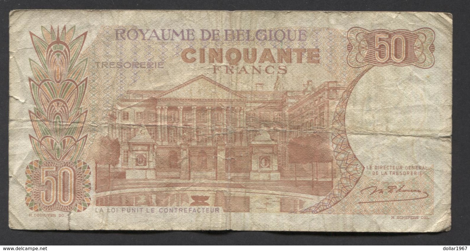 België 50 Frank 14-5- 1966 -NO: 2545 P 722 - 50 Francs