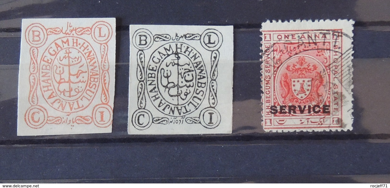 Feudatory State Stamps - Bhopal - No Gum - Bhopal