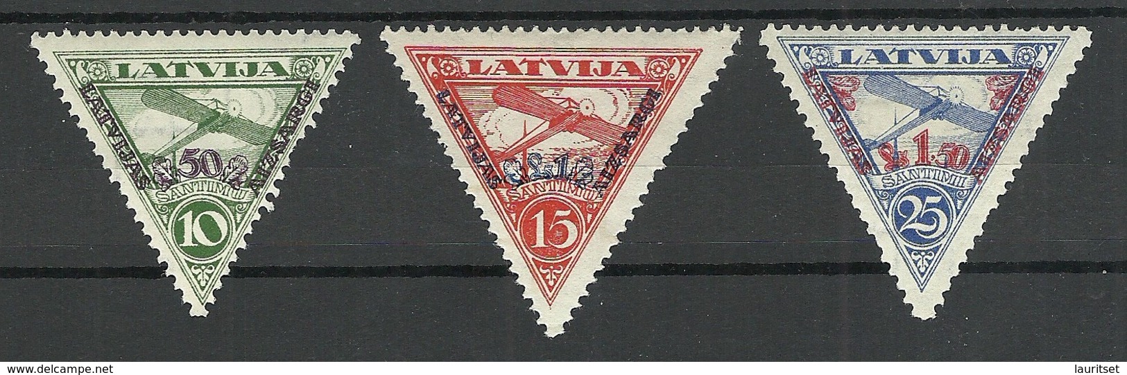 LETTLAND LATVIA 1931 Michel 190 - 192 A * - Latvia