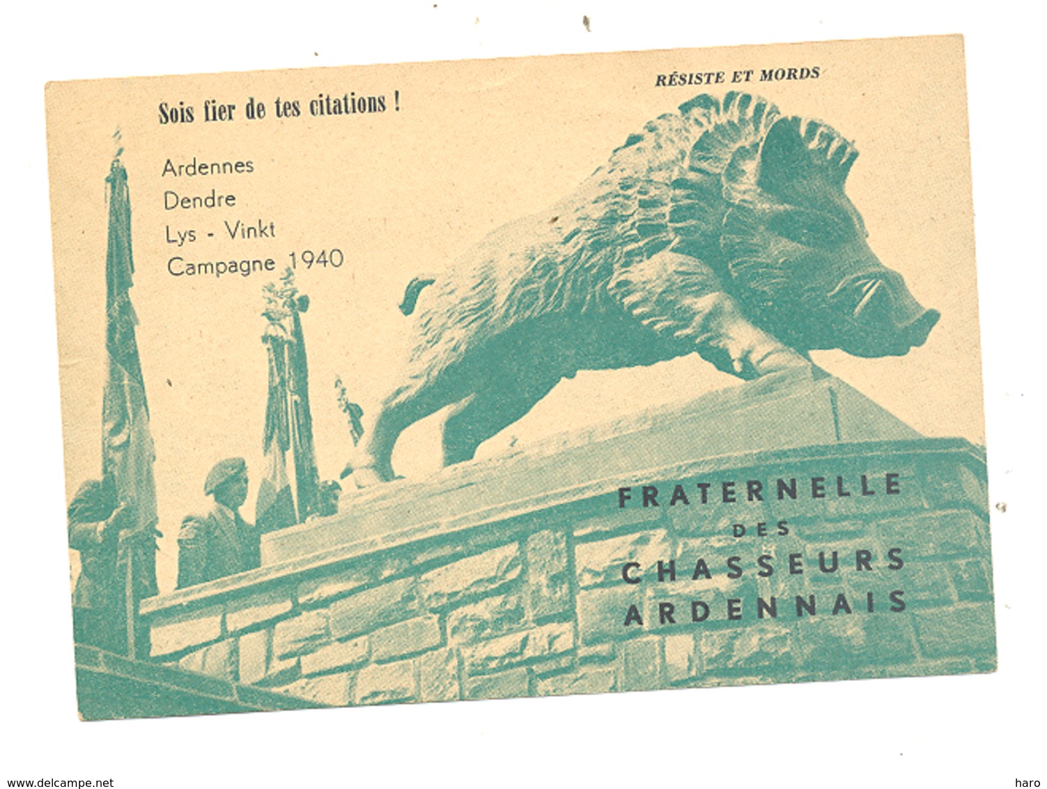 Carte De Membre De La Fraternelle Des Chasseurs Ardennais 1965 (b250) - Documenten