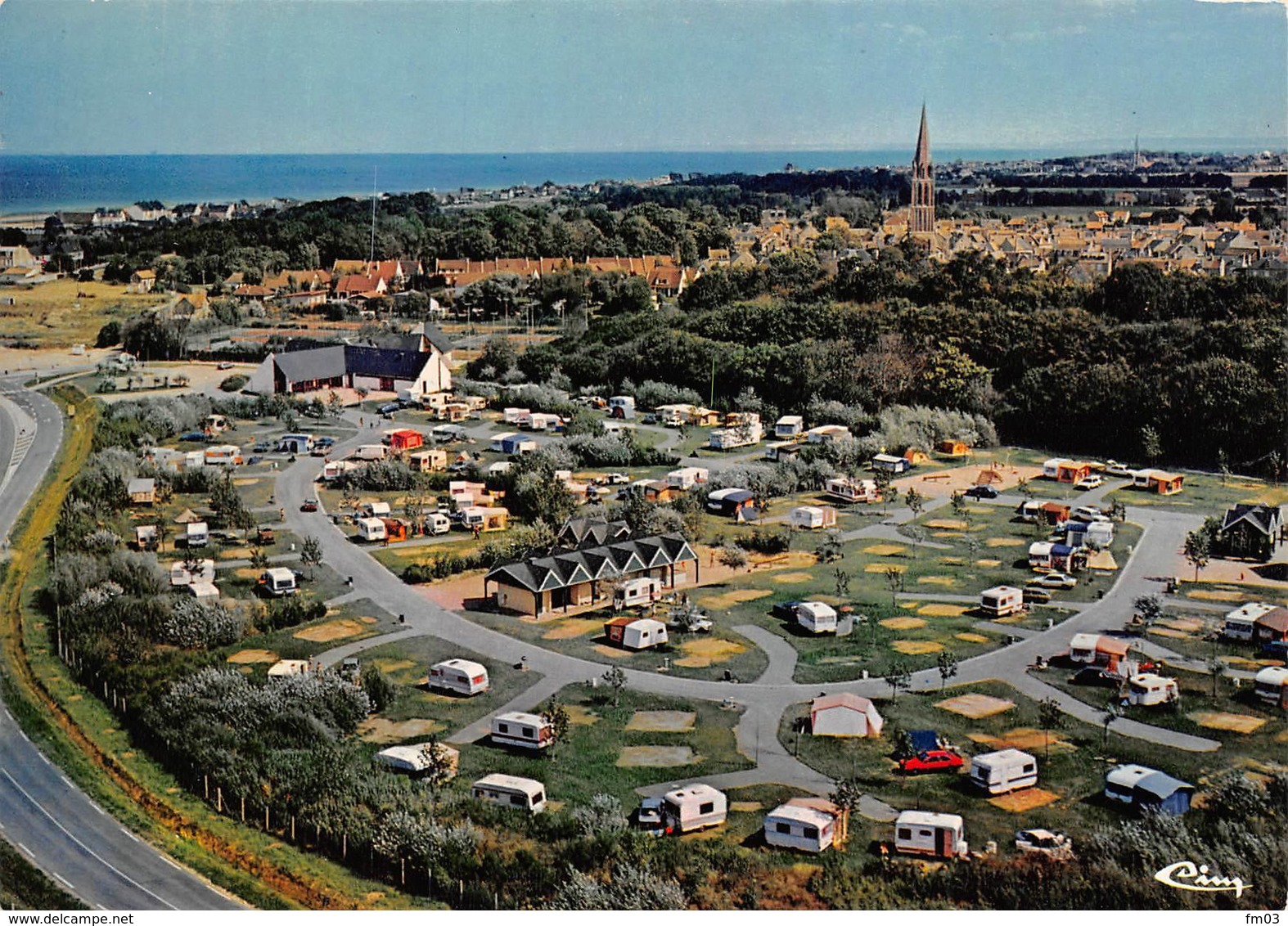 Bernières Sur Mer Vue Aérienne Camping - Autres & Non Classés