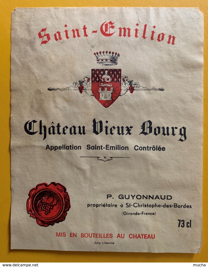 10546- Château Vieux-Bourg  Saint-Emilion - Bordeaux